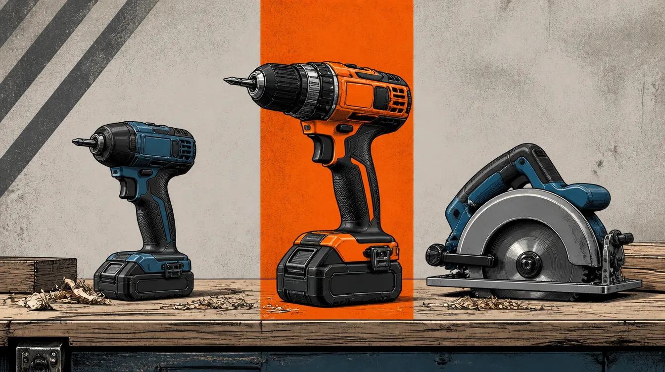 Power Tools head-to-head testing illustration